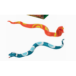 Toysmith 16.5" Squishy Snakes, Stretch to 4 feet, Assorted Styles