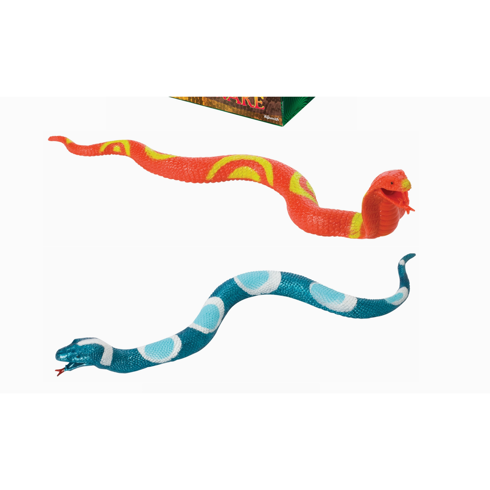 Toysmith 16.5" Squishy Snakes, Stretch to 4 feet, Assorted Styles