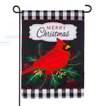 Merry Christmas Cardinal Garden Flag