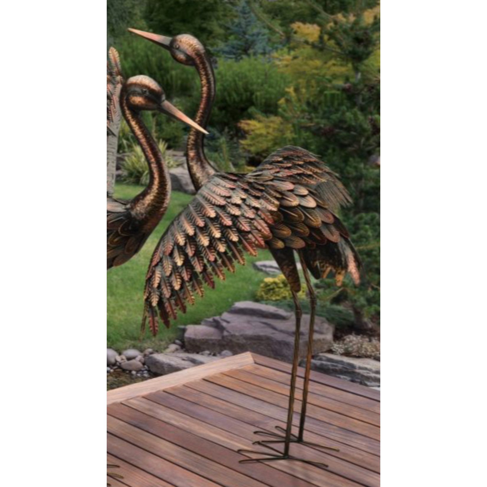 Regal Art & Gift Bronze Crane 41" - Wings Out