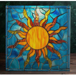 Peeping Toms Cabin Solar Radiance Ceramic Tile - Stained Glass-Like