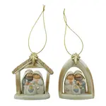 Transpac Resin Nativity Ornament