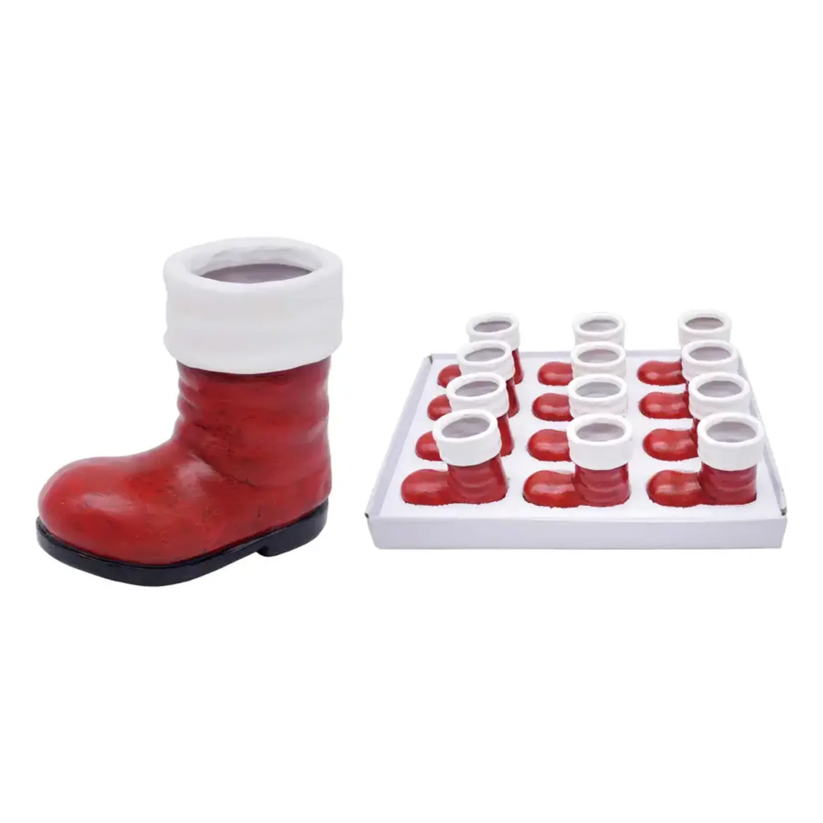 Transpac Mini Resin Santa Boot Planter w/Drainage