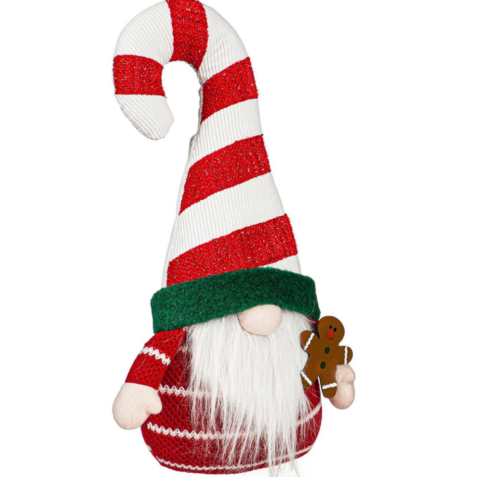 Fabric Gnome with Striped Hat Table Décor