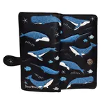 Shag Wear Whale School Small Wallet/Black/with Zipper