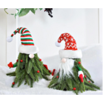 Gnome Table Decor Artificial  Pine 12"