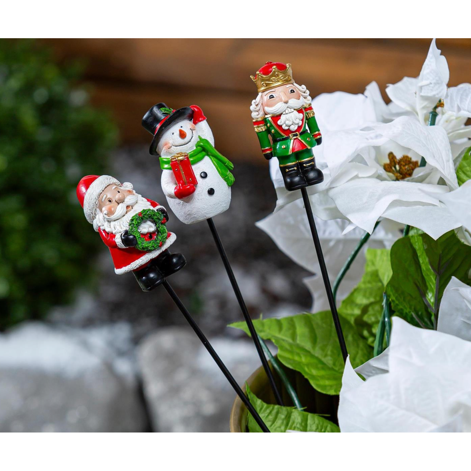 Joyful Traditions Garden Stake, Resin Plant Pick