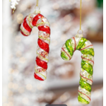 Baking Spirits Bright Ornament Candy Cane Glass