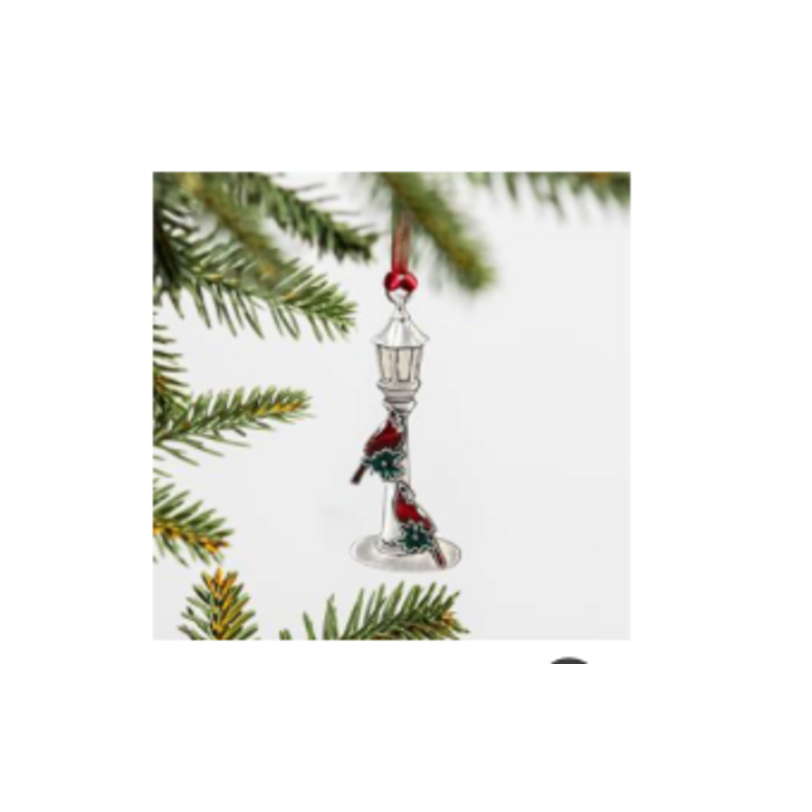 Joyful Traditions Ornament Solid Pewter Lamp Post