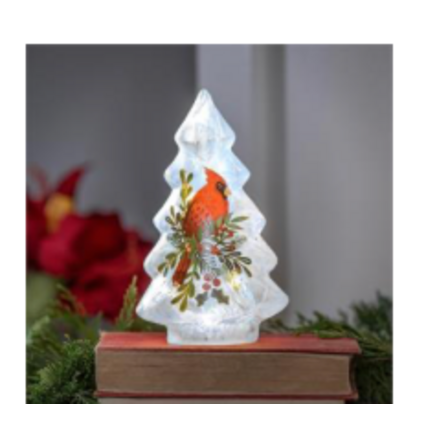 Joyful Traditions LED Table Decor Glass Tree