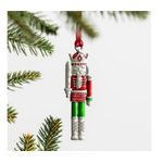 Solid Pewter Christmas Ornament, Nutcracker