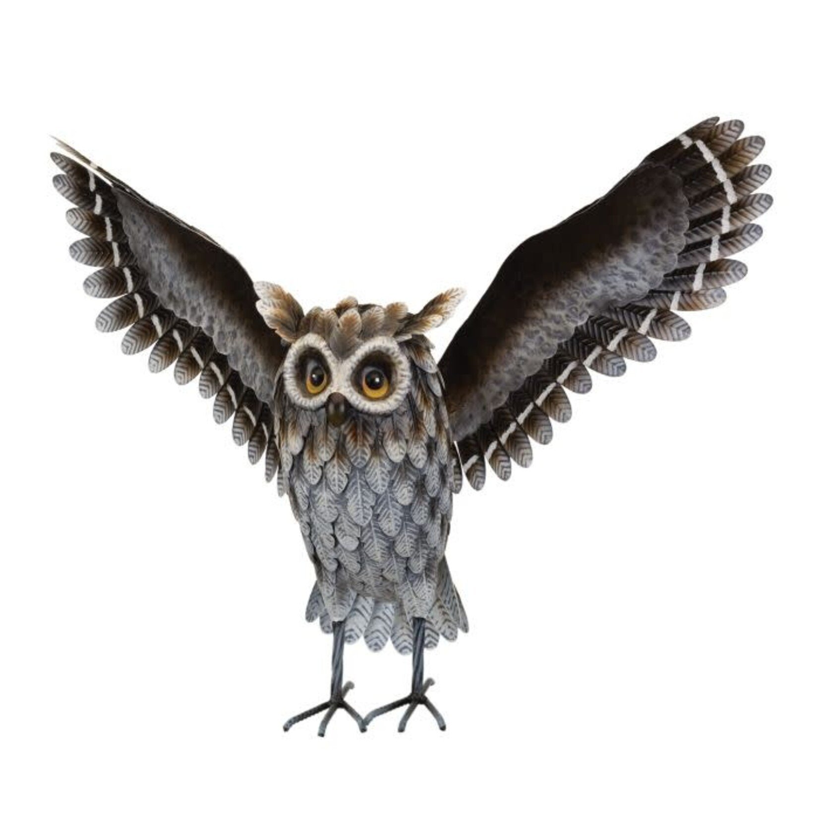 Regal Art & Gift Grey Horned Owl - Wings Up