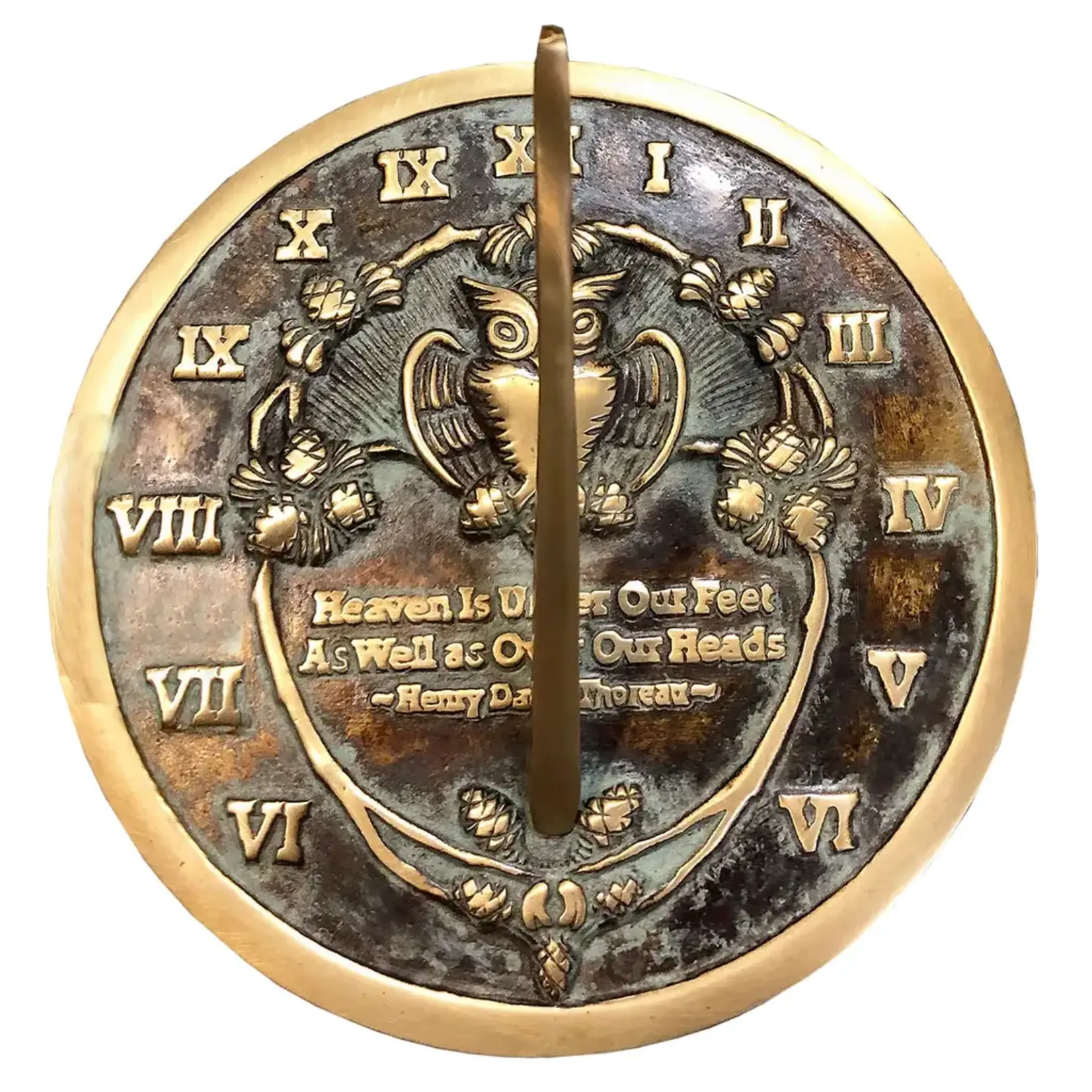 Solid Brass Thoreau Sundial