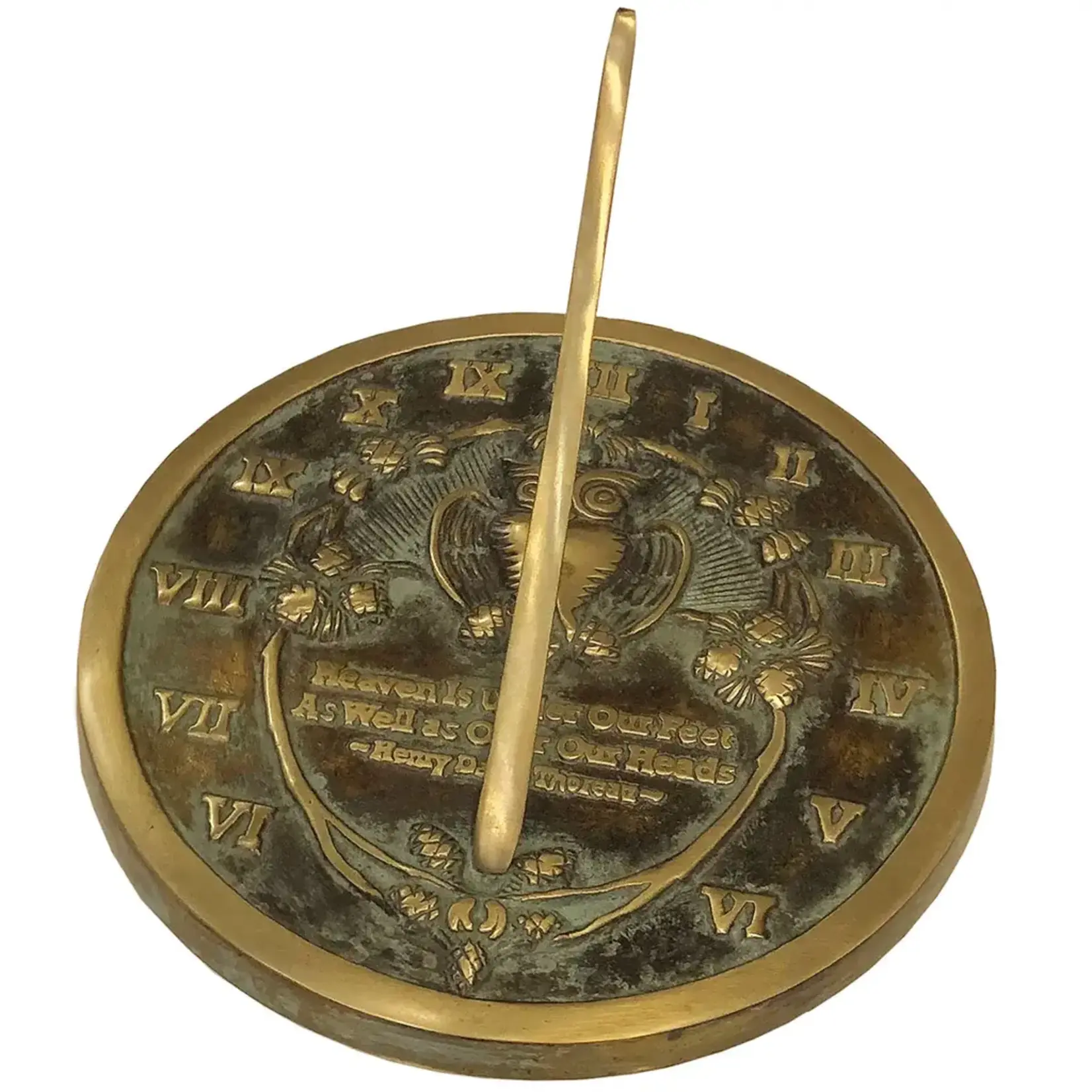 Solid Brass Thoreau Sundial