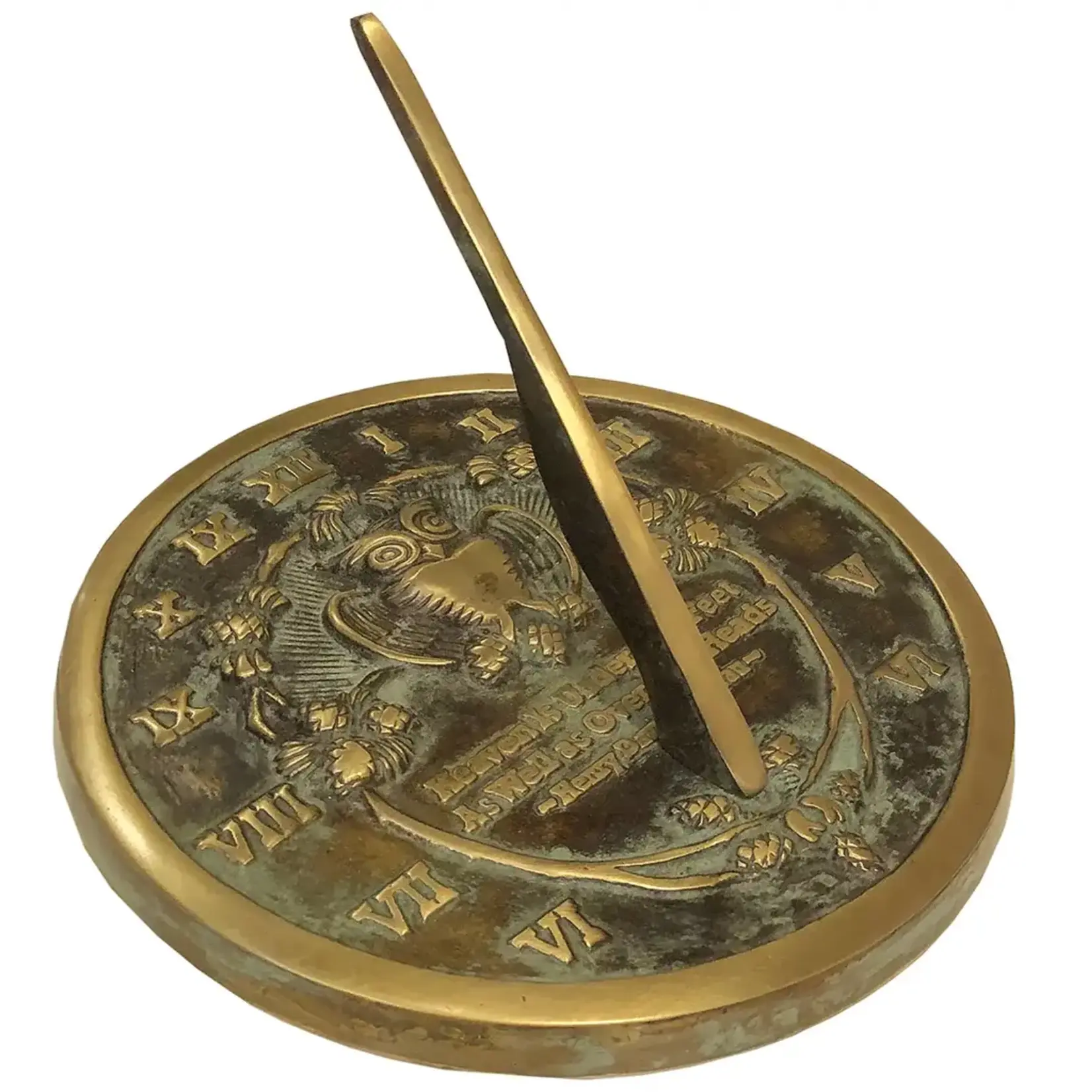 Solid Brass Thoreau Sundial