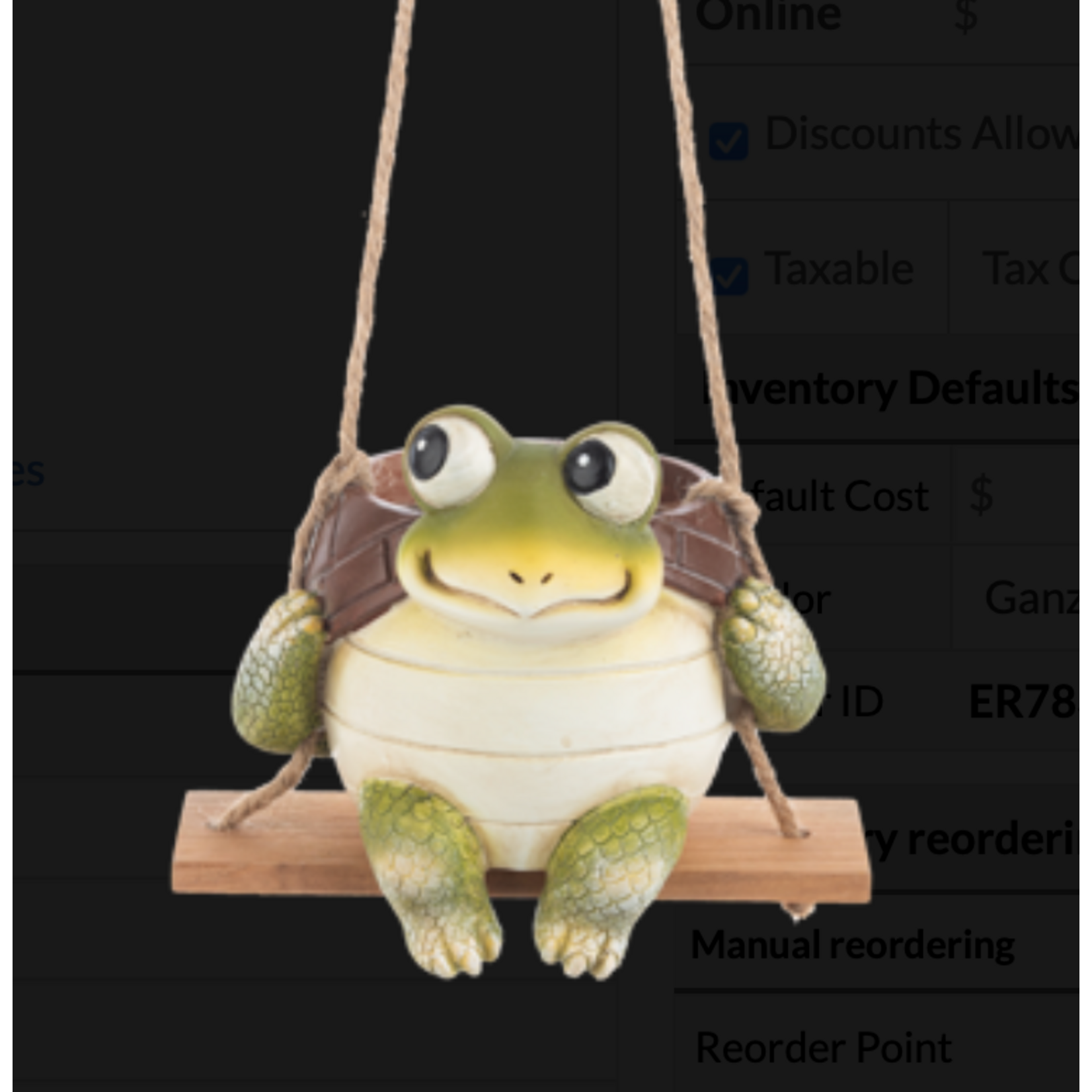 Turtle Hanging Swinging Planter