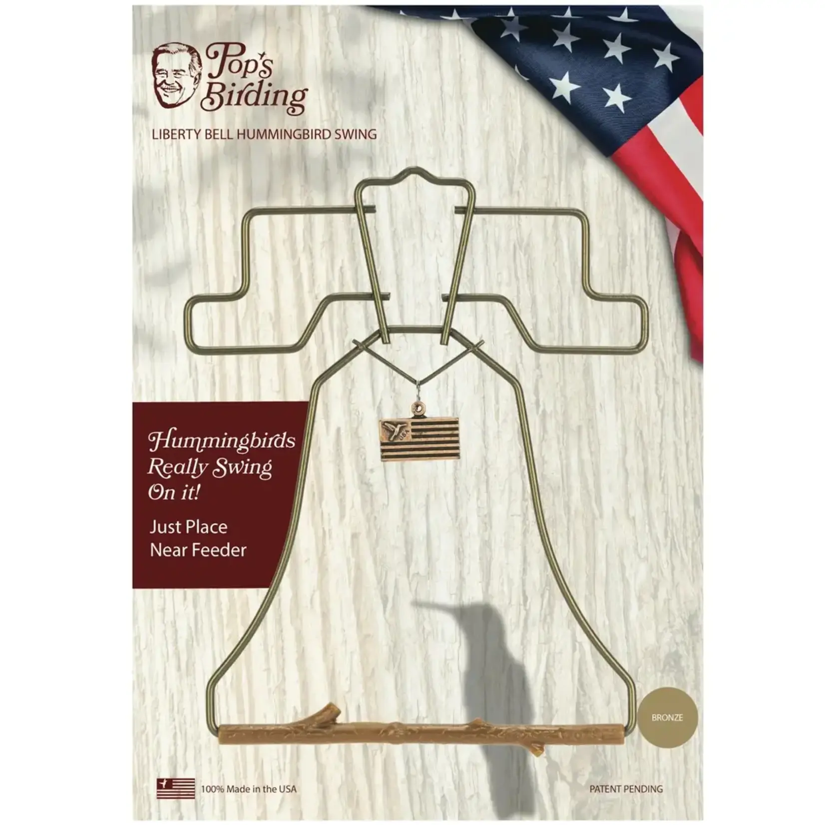 Pop's Hummingbird Swing Hummingbird Swing - Liberty Bell Bronze