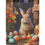 Hoppy Easter Suede Garden Flag