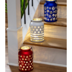 Patriotic Glass Lantern