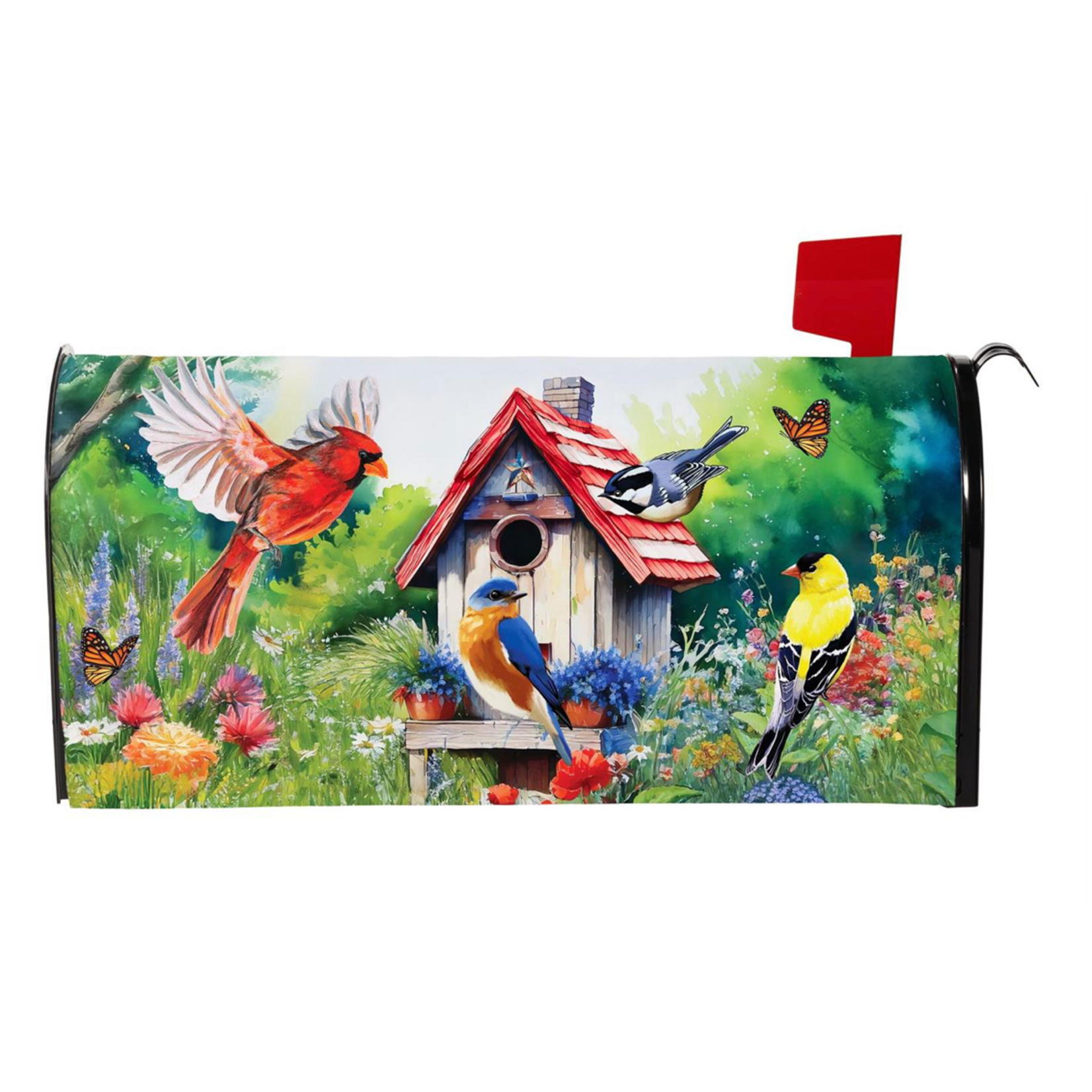 Americana Songbirds Garden Mailbox Cover