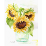 Melissa Hyatt "Sunflowers For Ukraine" Framed Giclee Print by Melissa Hyatt
