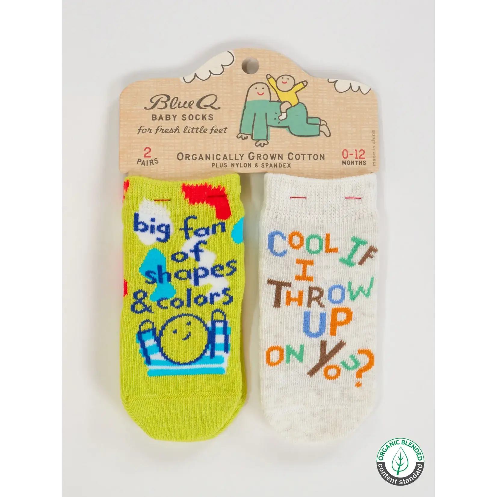 Shapes Colors/Throw Up Baby Socks