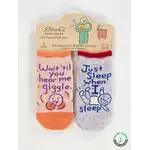 Hear Me Giggle/Sleep Baby Socks