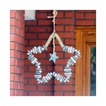 Star Wreath w/Glass Star