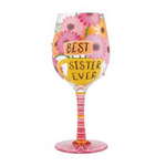 Lolita Best Sister Ever Wine Glass by Lolita