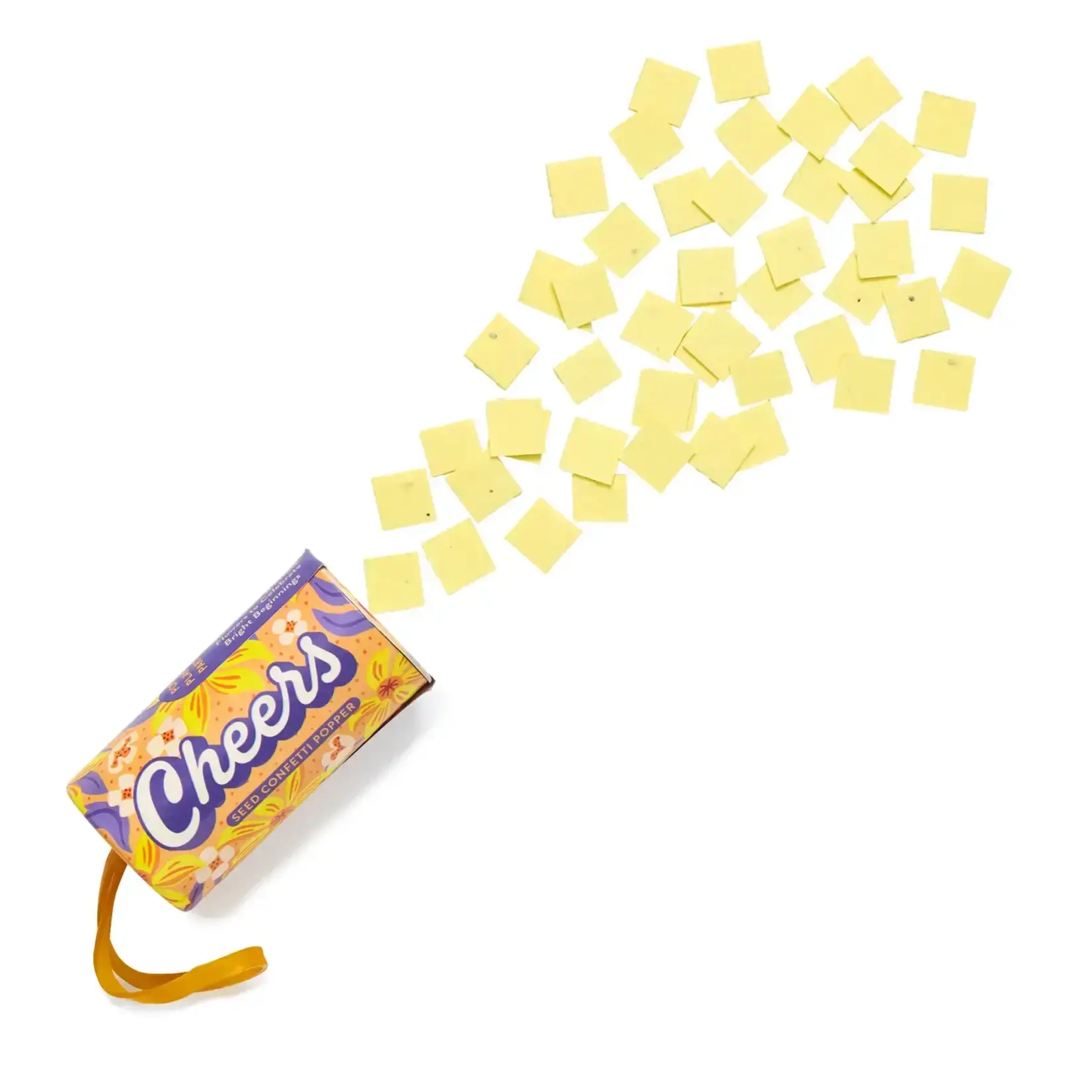 Seed Confetti Popper - Yellow Cheers