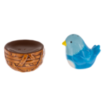 Stacking Bluebird & Nest Salt & Pepper Shakers
