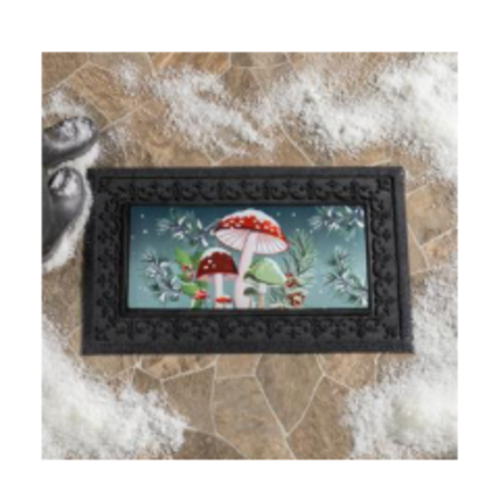 Woodland Winter Mushroom Sassafras Switch Mat