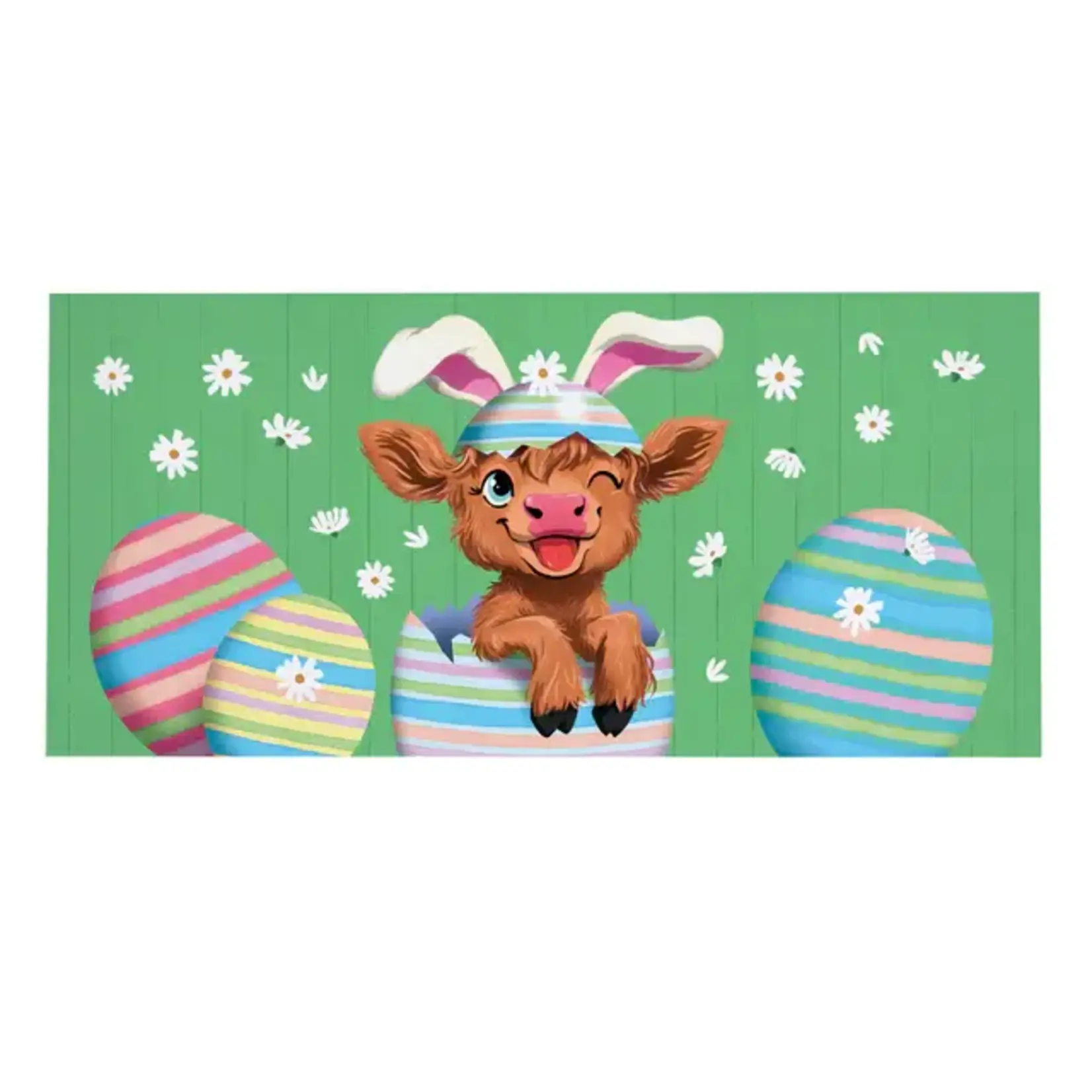 Winky the Easter Highland Cow Sassafras Switch Mat