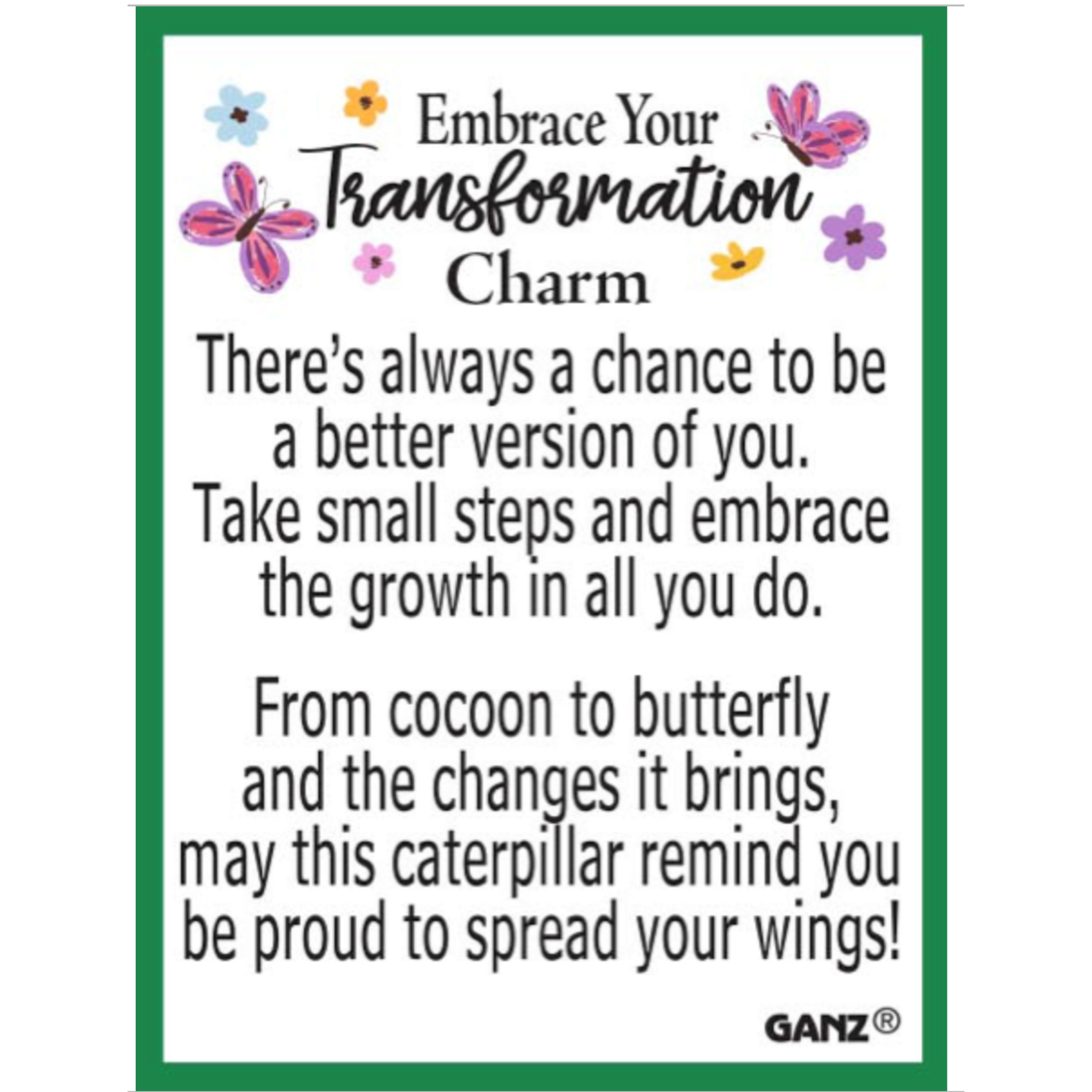 Ganz Embrace Your Transformation Caterpillar - Charms