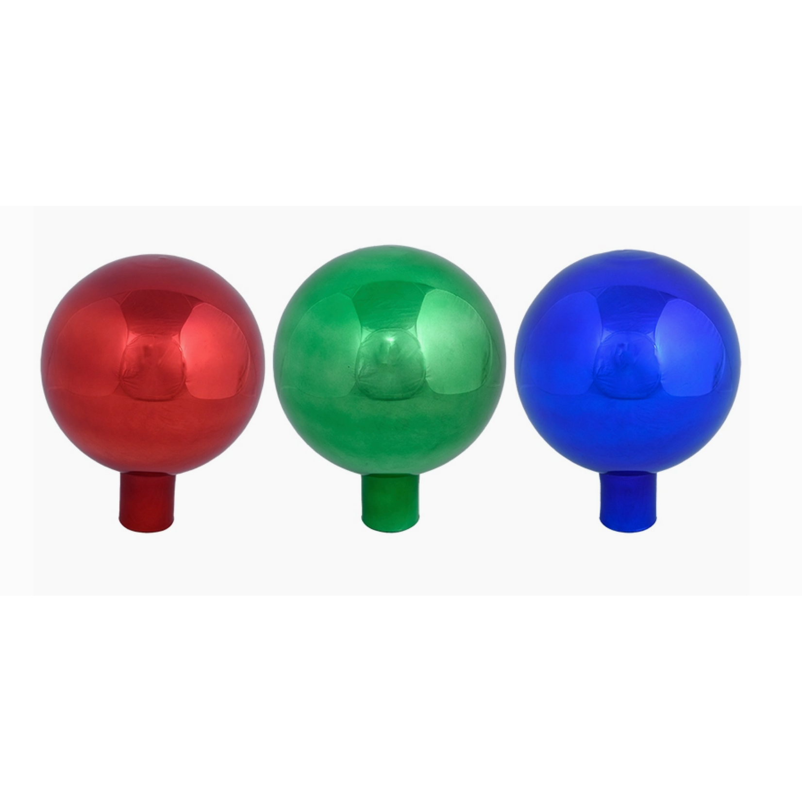 Esschart Design Gazing Ball, Glass, Red/Blue/Green