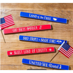 Patriotic Wood Signs 18"L