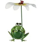 Frog Daisy Porch Sitter