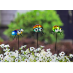 Metal Ladybug Plant Pick