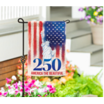 250th Anniversary America The Beautiful Moire Garden Flag