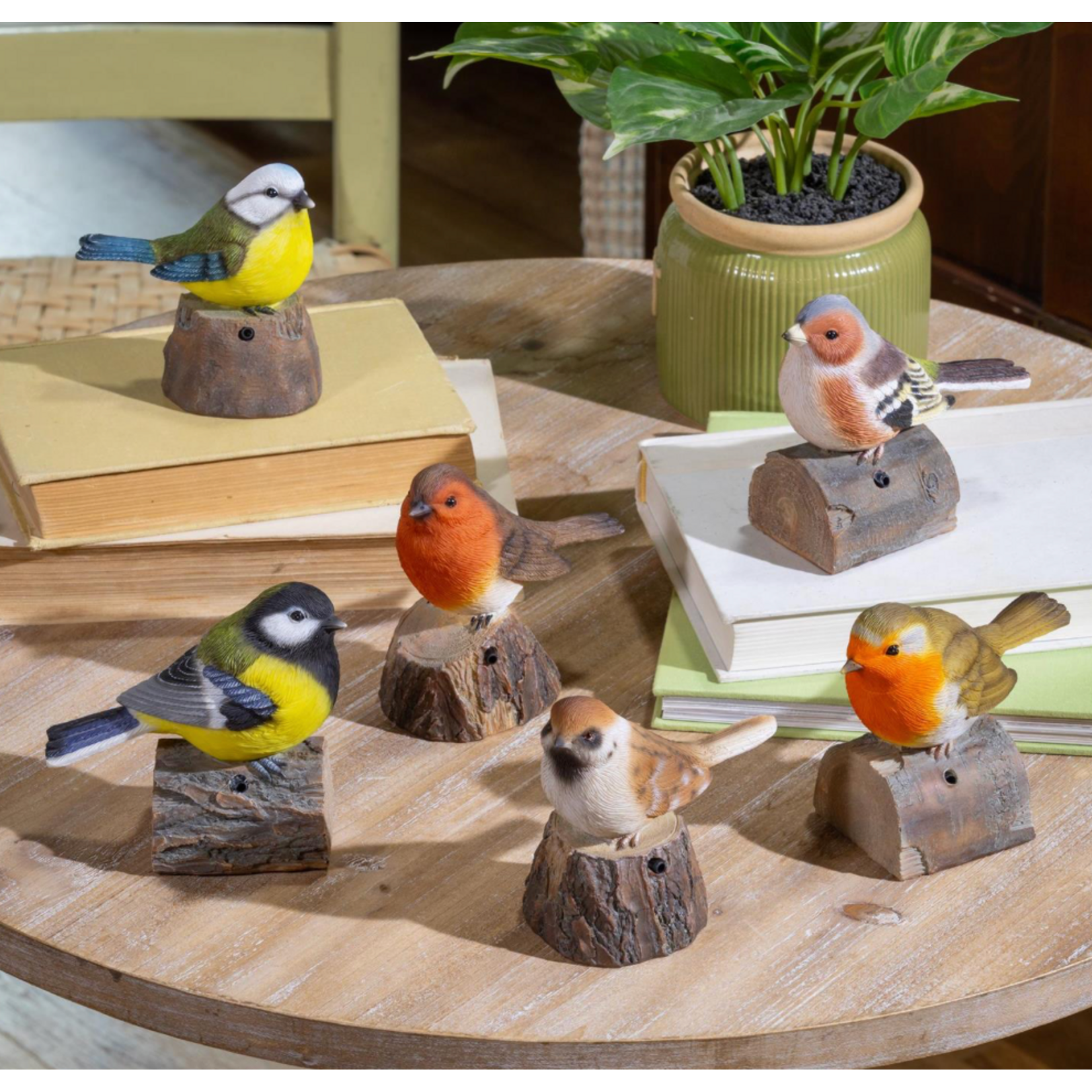 Resin Birds Motion Activated