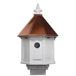 Church Octagonal Bird House w/Copper Roof (2 Holes)