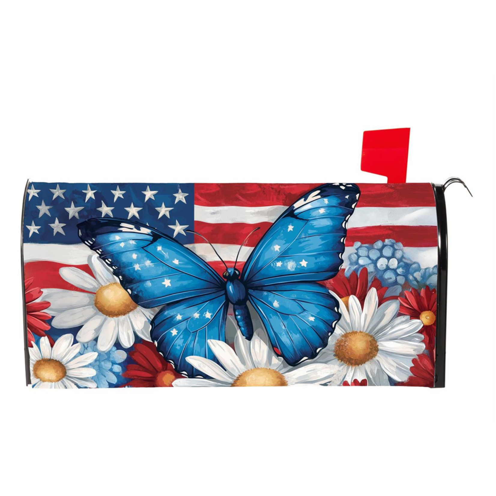 Patriotic Butterfly Mailbox Cover