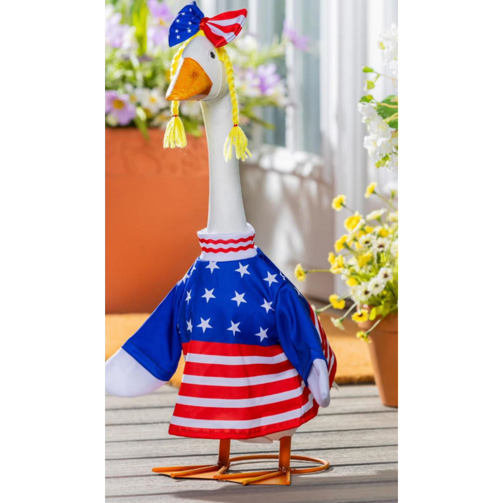 Porch Goose Outfit, Patriotic Dress