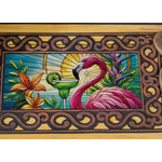 Stained Glass Summer Flamingo Sassafras Switch Mat