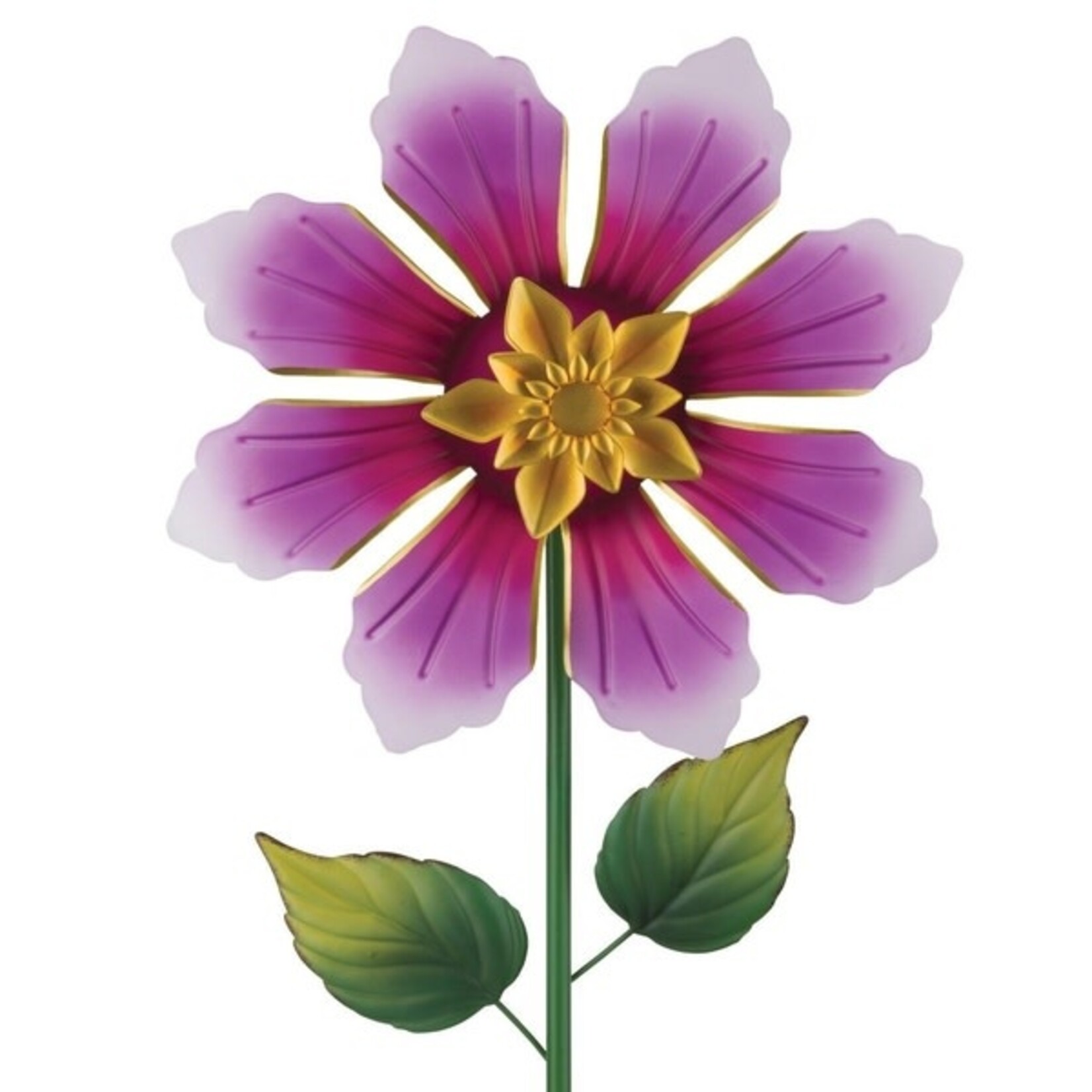 Flower Spinner Stake - Purple