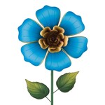 Flower Spinner Stake - Blue