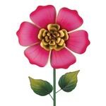 Flower Spinner Stake - Pink