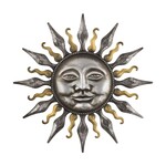 Metallic Sun Wall Decor