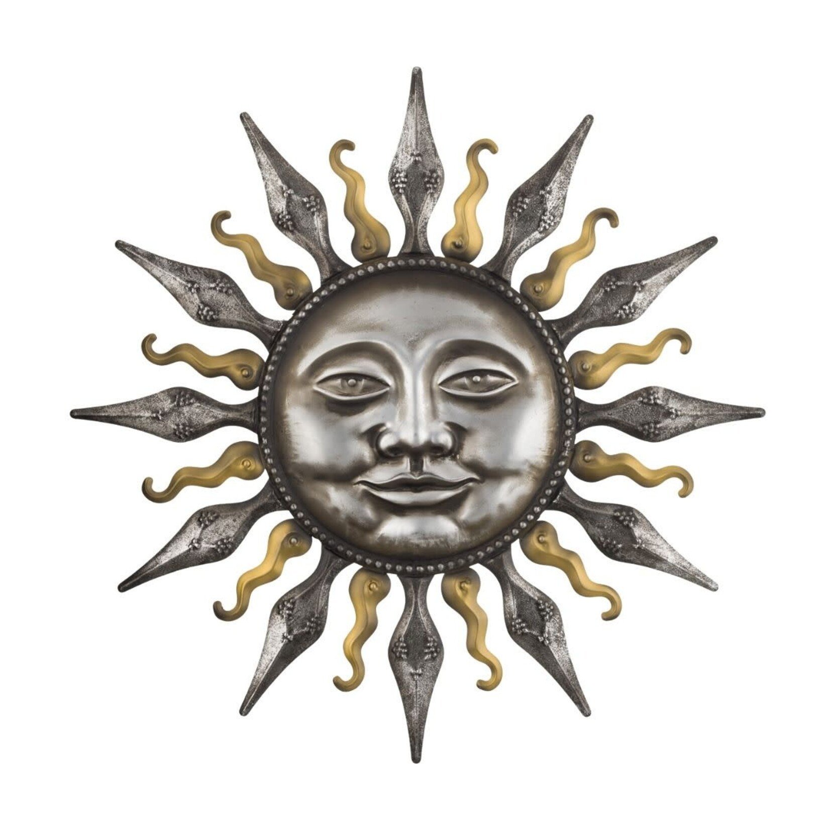 Metallic Sun Wall Decor