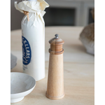 Creative Co-op Rubberwood Lighthouse Shaped Salt/Pepper Mill, Natural